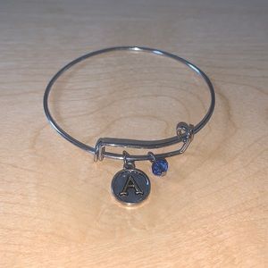 Silver Letter ‘A’ bracelet
